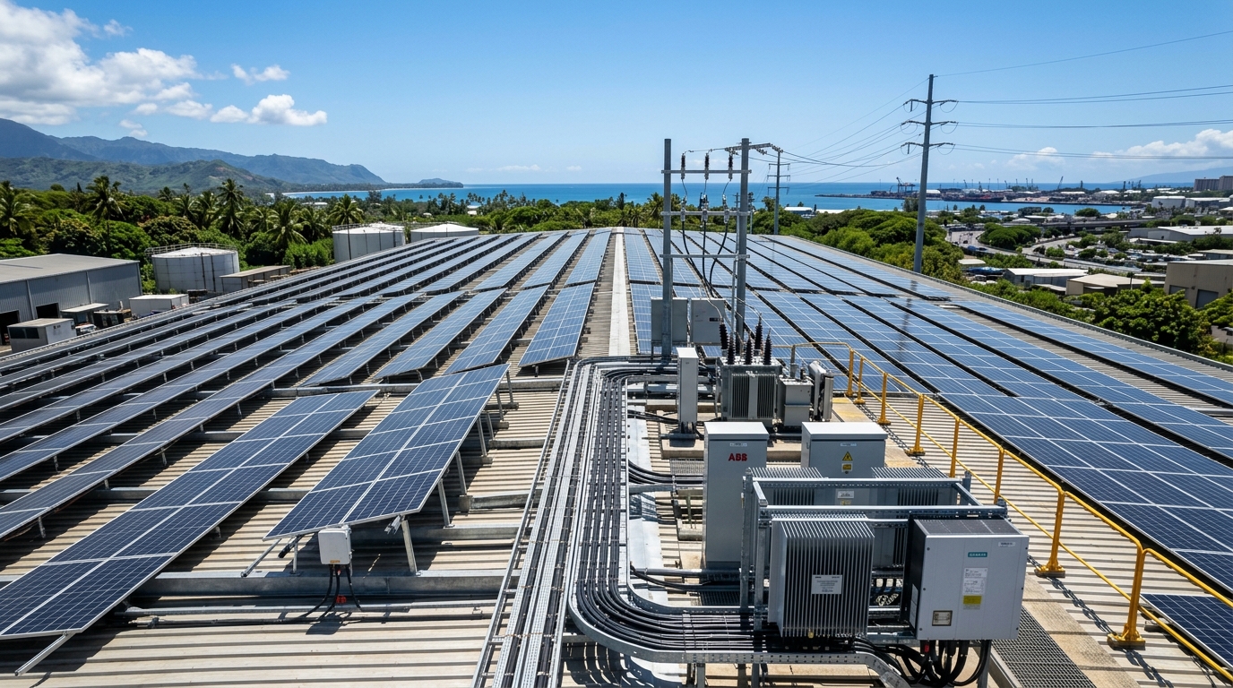 Industrial UPS and Solar Power Engineering Installation